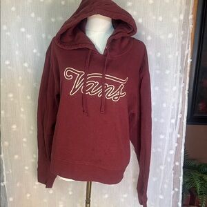 Super cute burgundy Vans hoodie
